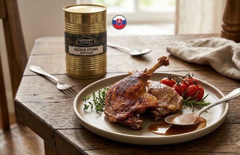 Kačacie stehná – recept na konfitované aj pečené 1 Kačacie stehná na tanieri - top recept